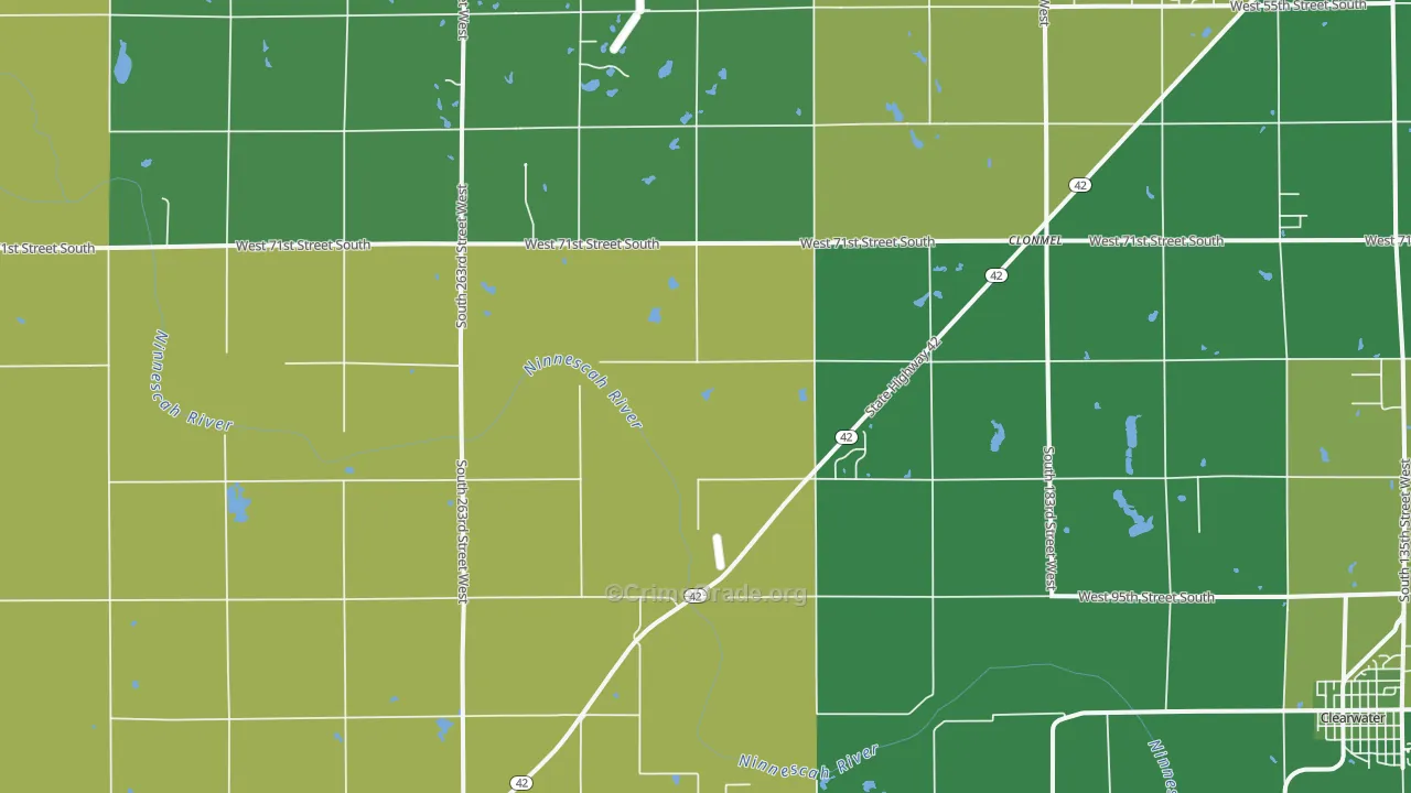 67149, KS Map of Vehicle Theft Rates