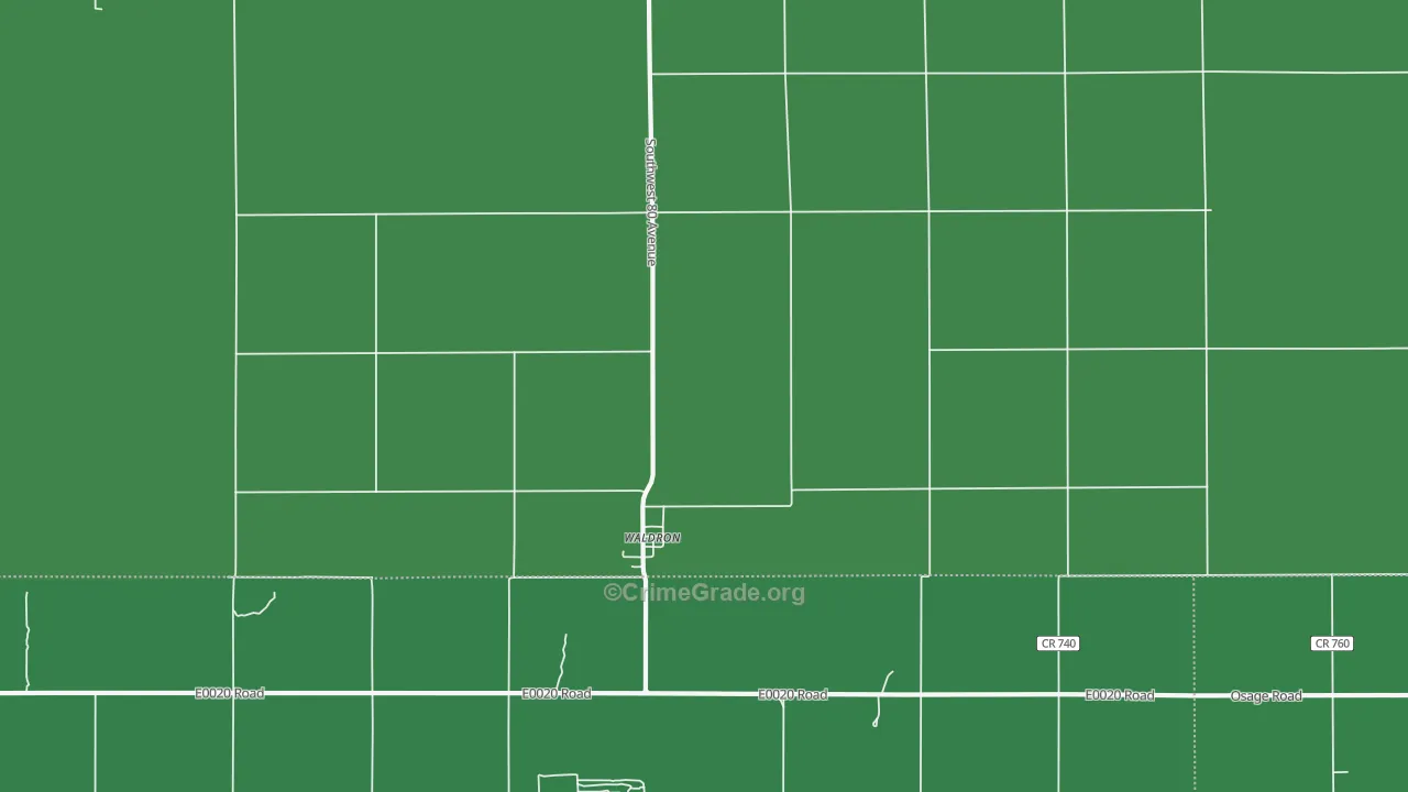 67150, KS Map of Vehicle Theft Rates