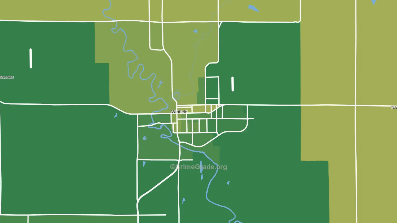 67156, KS Map of Vehicle Theft Rates