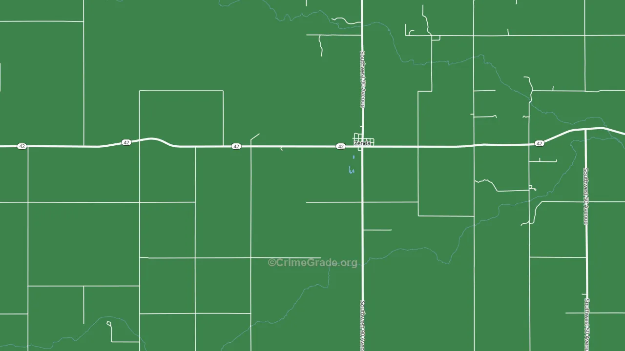 67159, KS Map of Vehicle Theft Rates