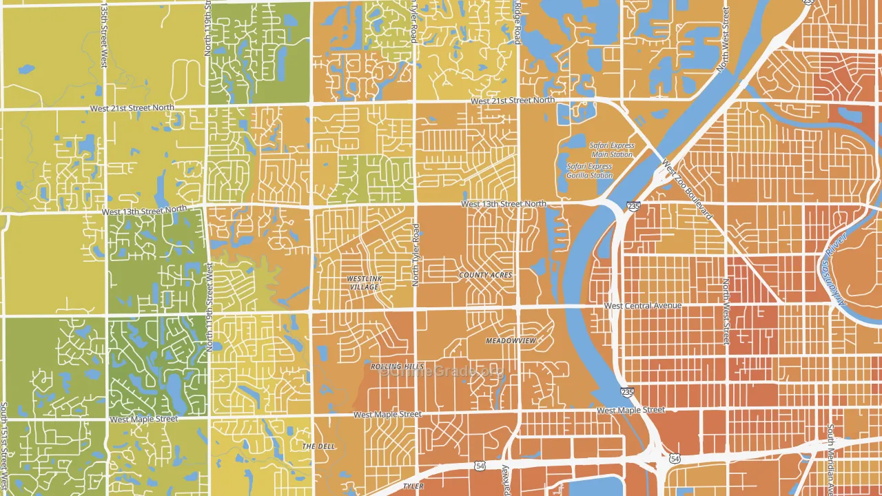 67212, KS Map of Vehicle Theft Rates