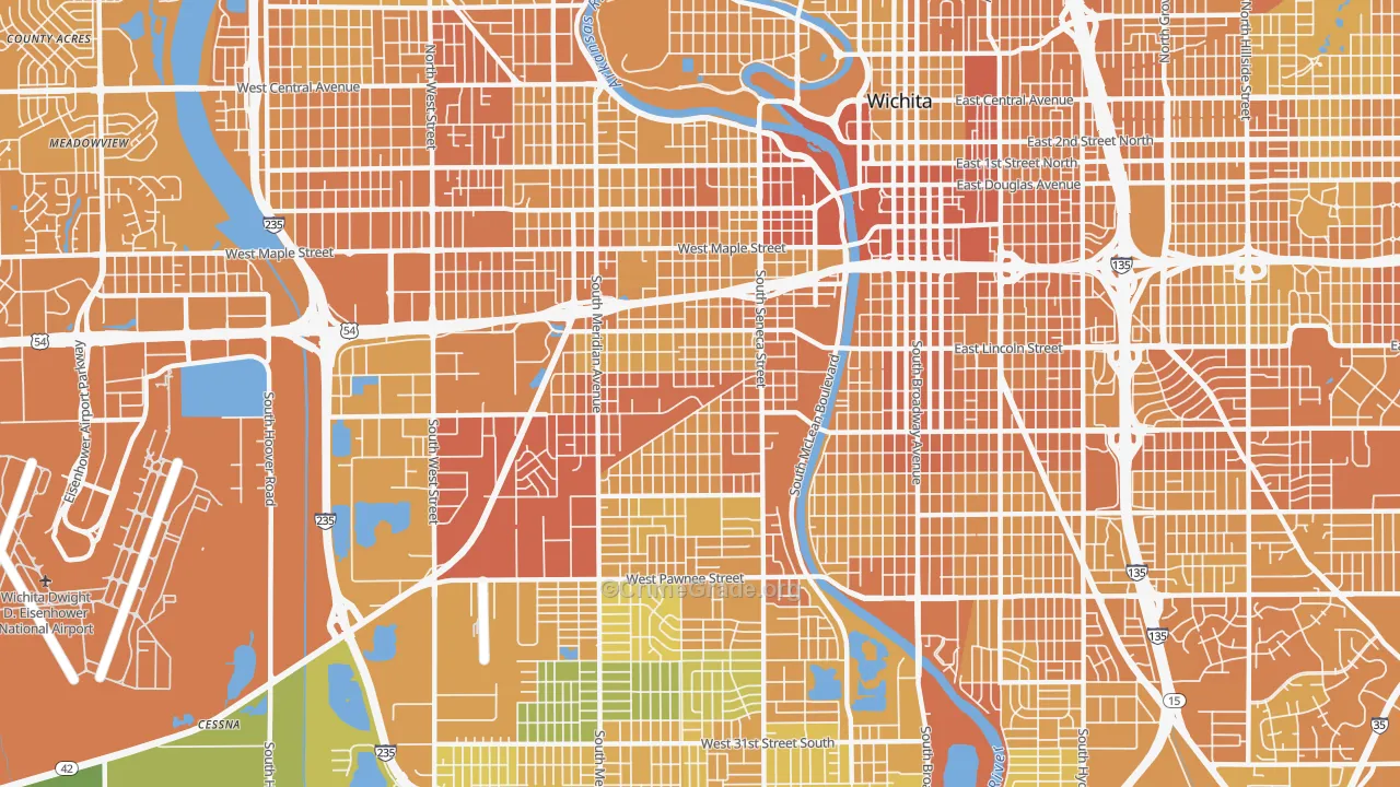 67213, KS Map of Vehicle Theft Rates