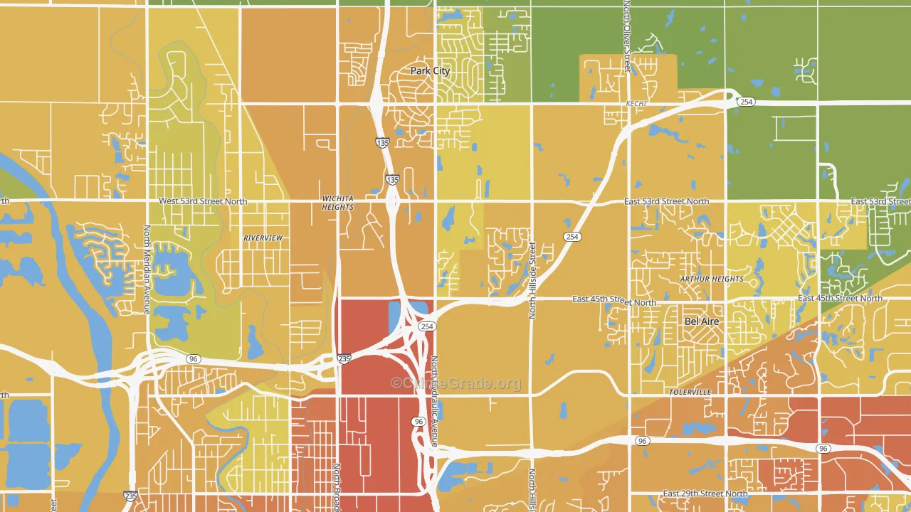 67219, KS Map of Vehicle Theft Rates