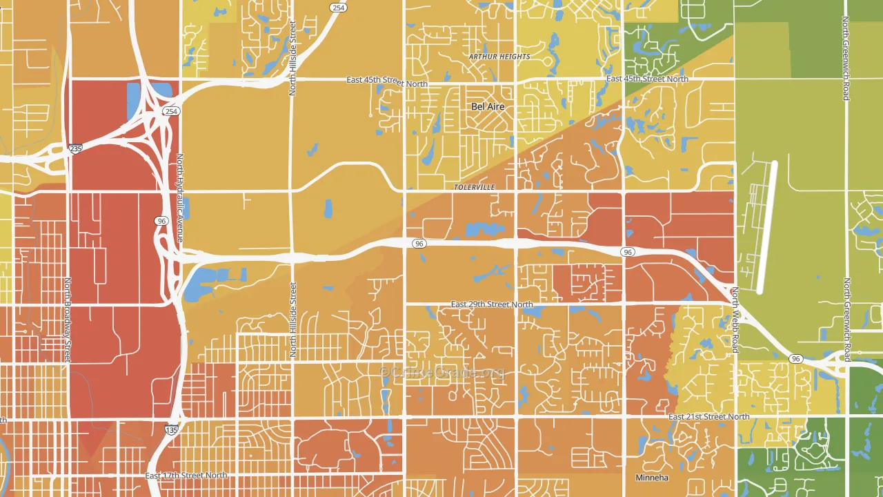 67220, KS Map of Vehicle Theft Rates