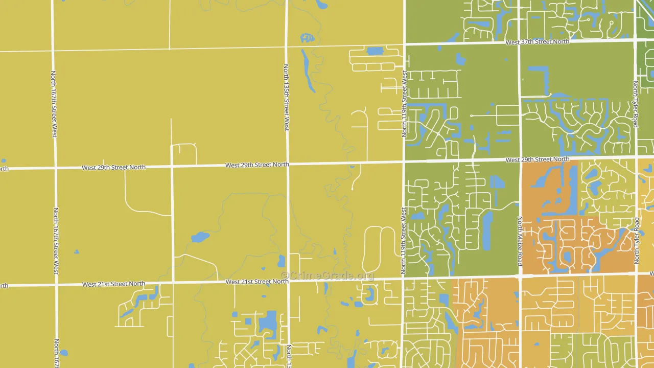 67223, KS Map of Vehicle Theft Rates