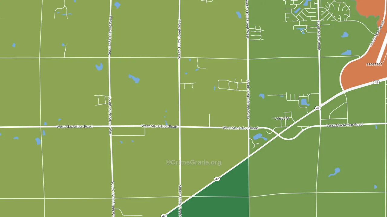 67227, KS Map of Vehicle Theft Rates