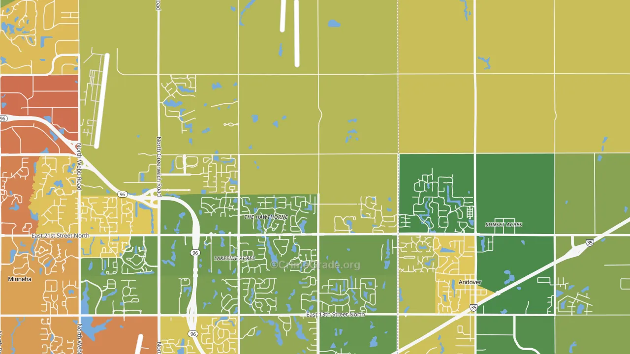 67228, KS Map of Vehicle Theft Rates