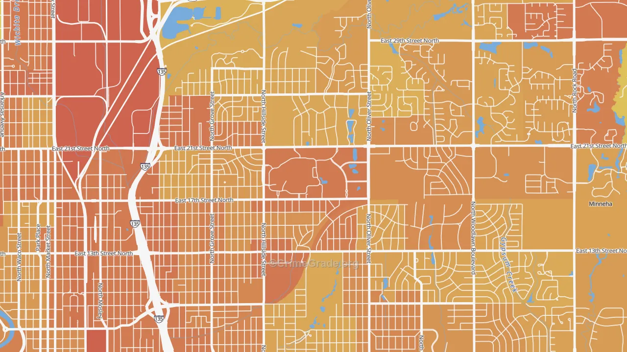 67260, KS Map of Vehicle Theft Rates