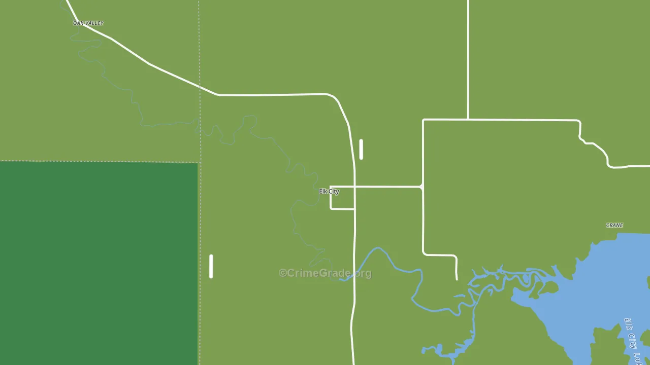 67344, KS Map of Vehicle Theft Rates