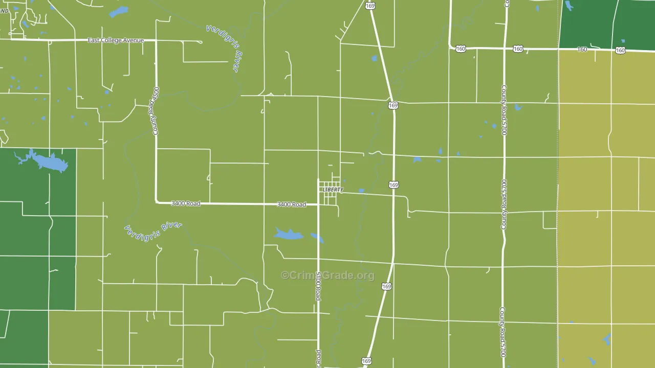 67351, KS Map of Vehicle Theft Rates