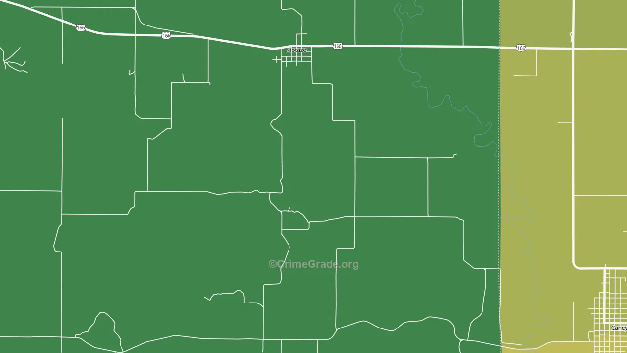 67355, KS Map of Vehicle Theft Rates