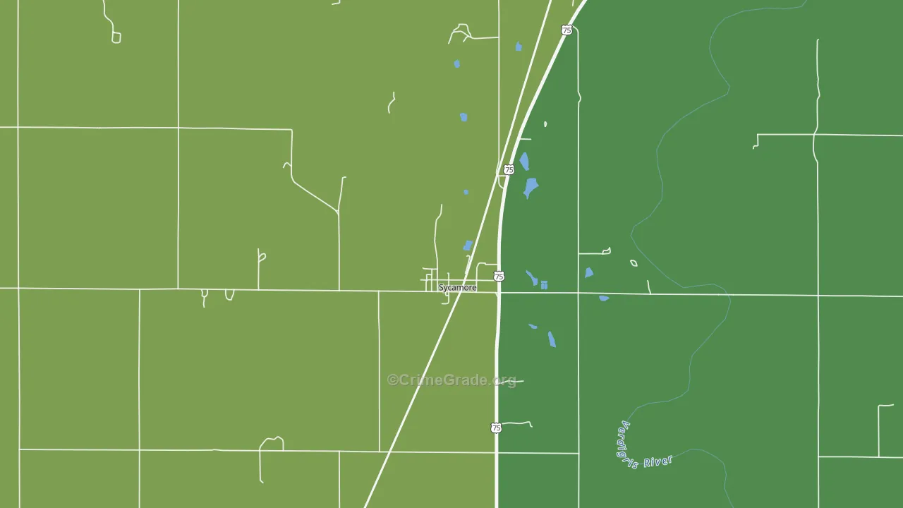 67363, KS Map of Vehicle Theft Rates