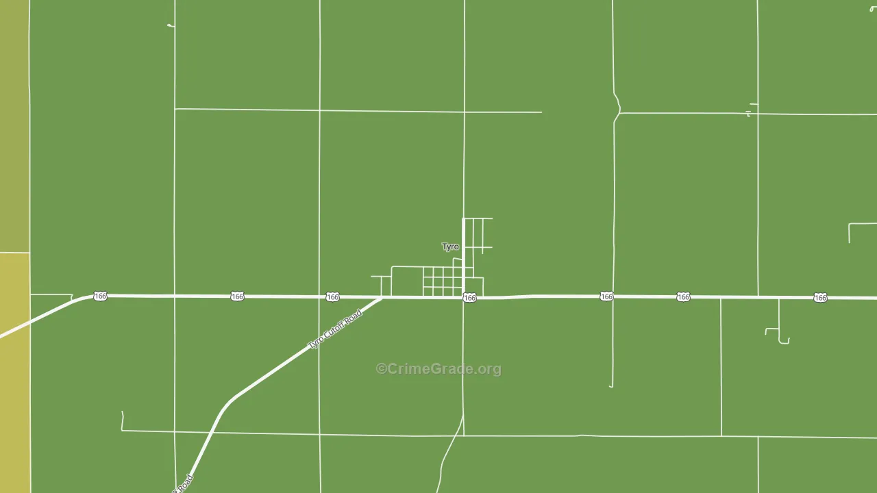 67364, KS Map of Vehicle Theft Rates