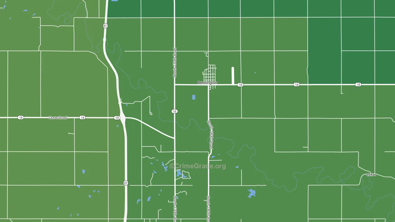 67422, KS Map of Vehicle Theft Rates