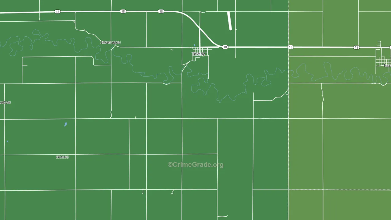 67423, KS Map of Vehicle Theft Rates