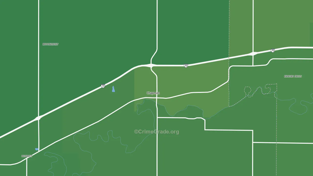 67431, KS Map of Vehicle Theft Rates