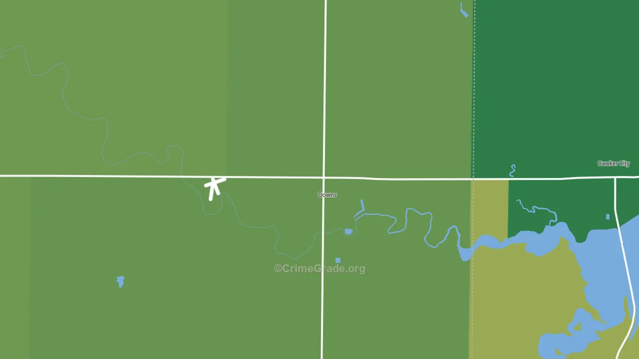 67437, KS Map of Vehicle Theft Rates