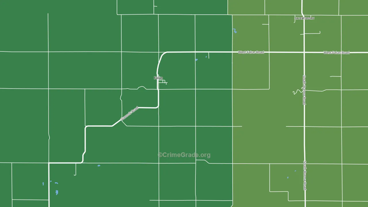 67442, KS Map of Vehicle Theft Rates