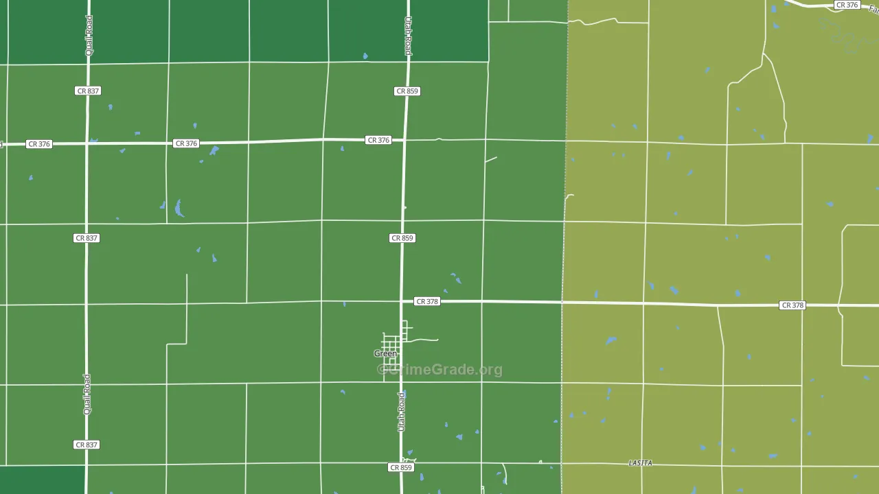67447, KS Map of Vehicle Theft Rates