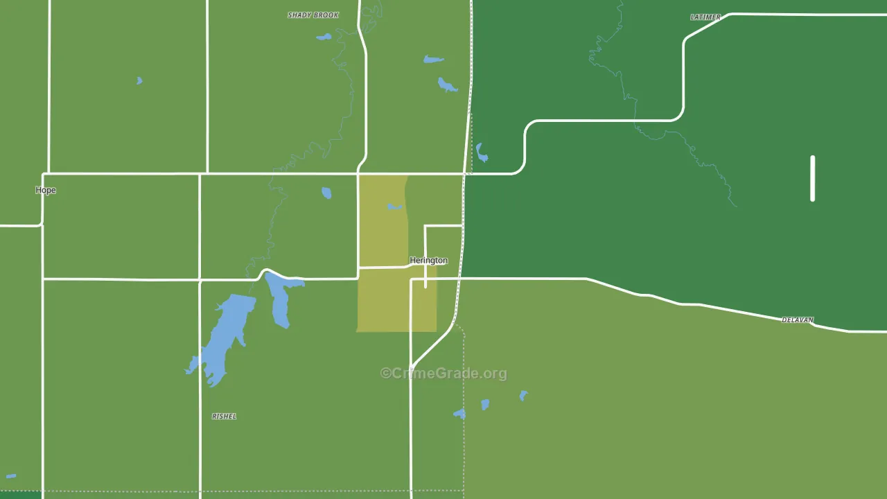 67449, KS Map of Vehicle Theft Rates