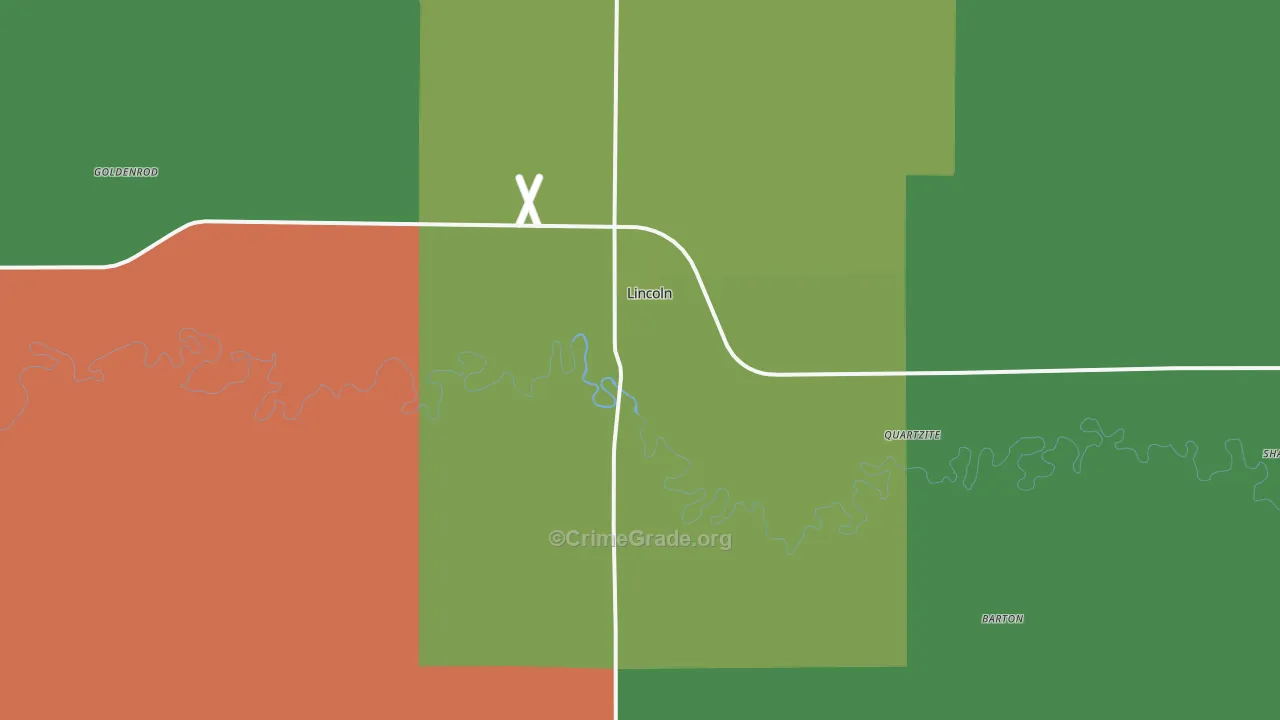 67455, KS Map of Vehicle Theft Rates