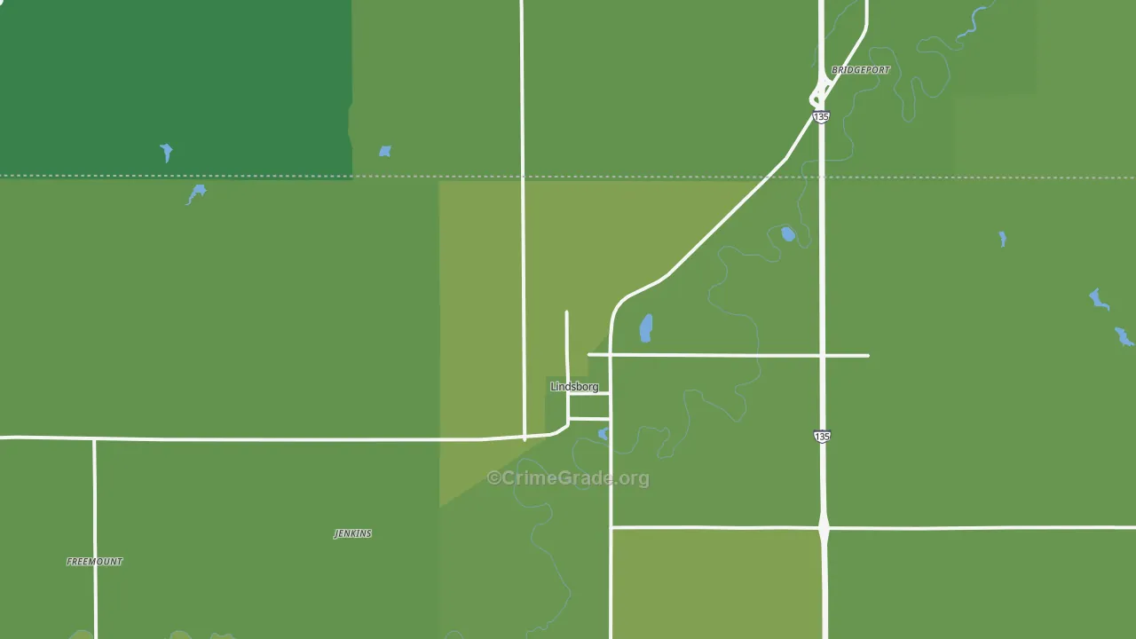 67456, KS Map of Vehicle Theft Rates