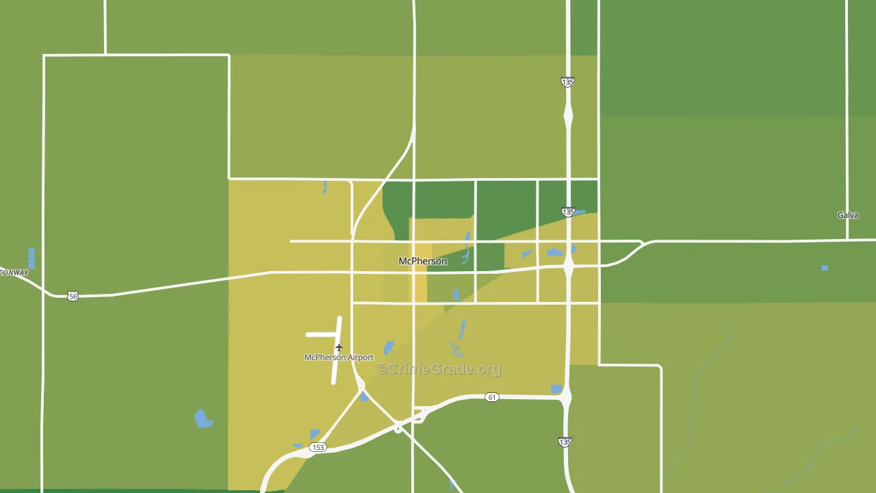 67460, KS Map of Vehicle Theft Rates