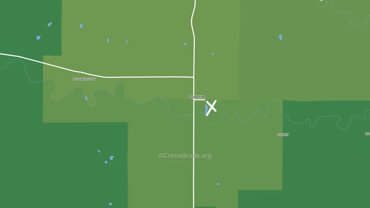 67473, KS Map of Vehicle Theft Rates