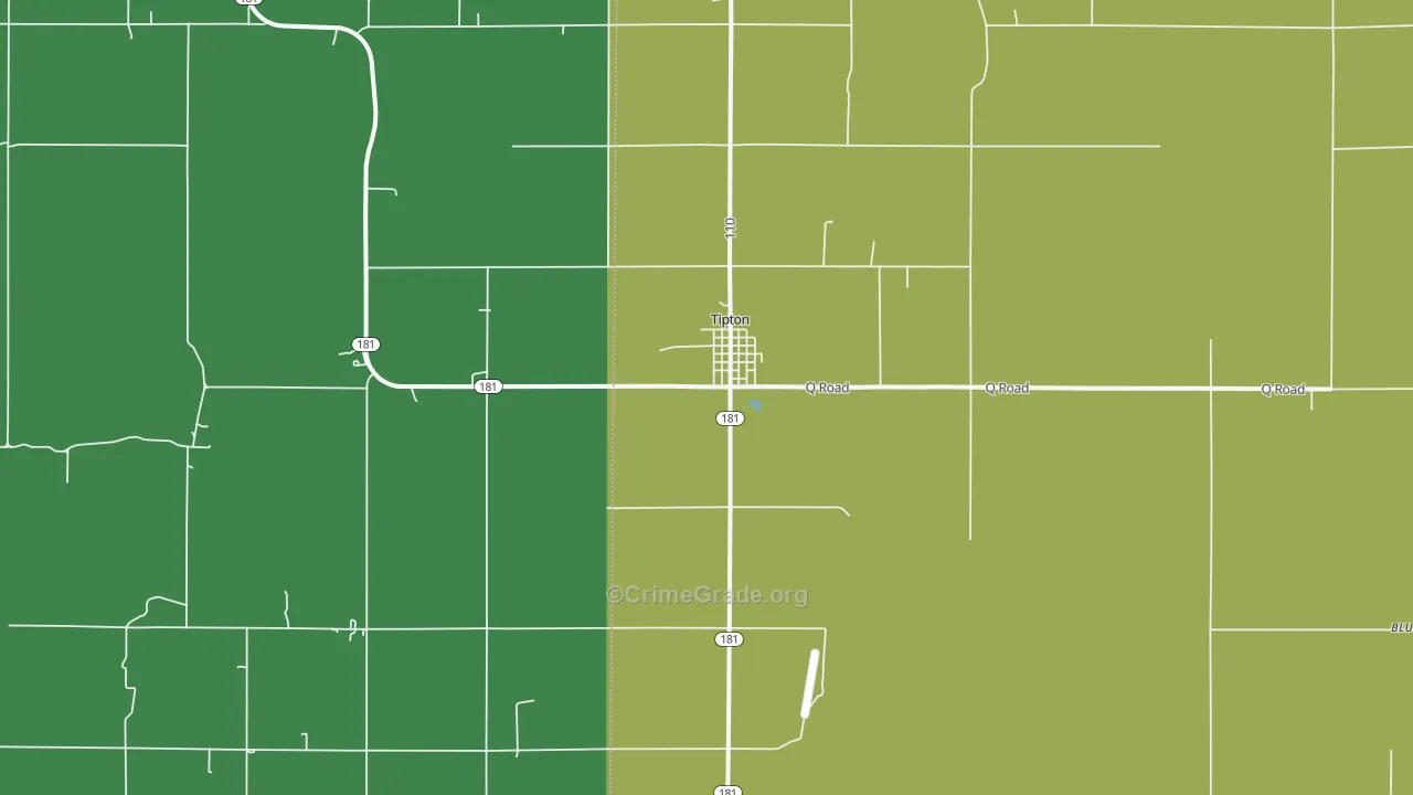 67485, KS Map of Vehicle Theft Rates