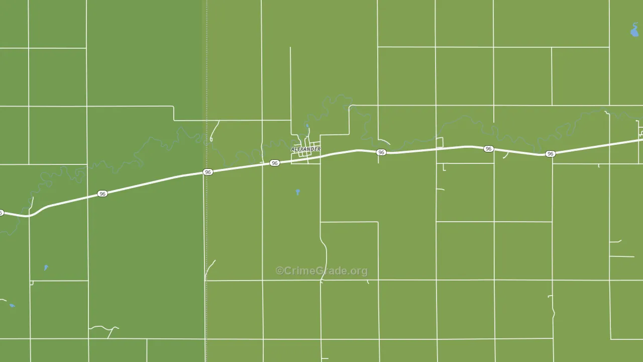 67513, KS Map of Vehicle Theft Rates