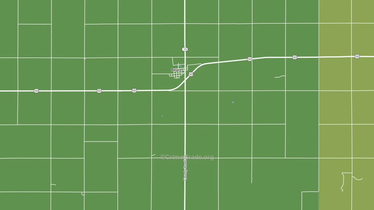 67519, KS Map of Vehicle Theft Rates