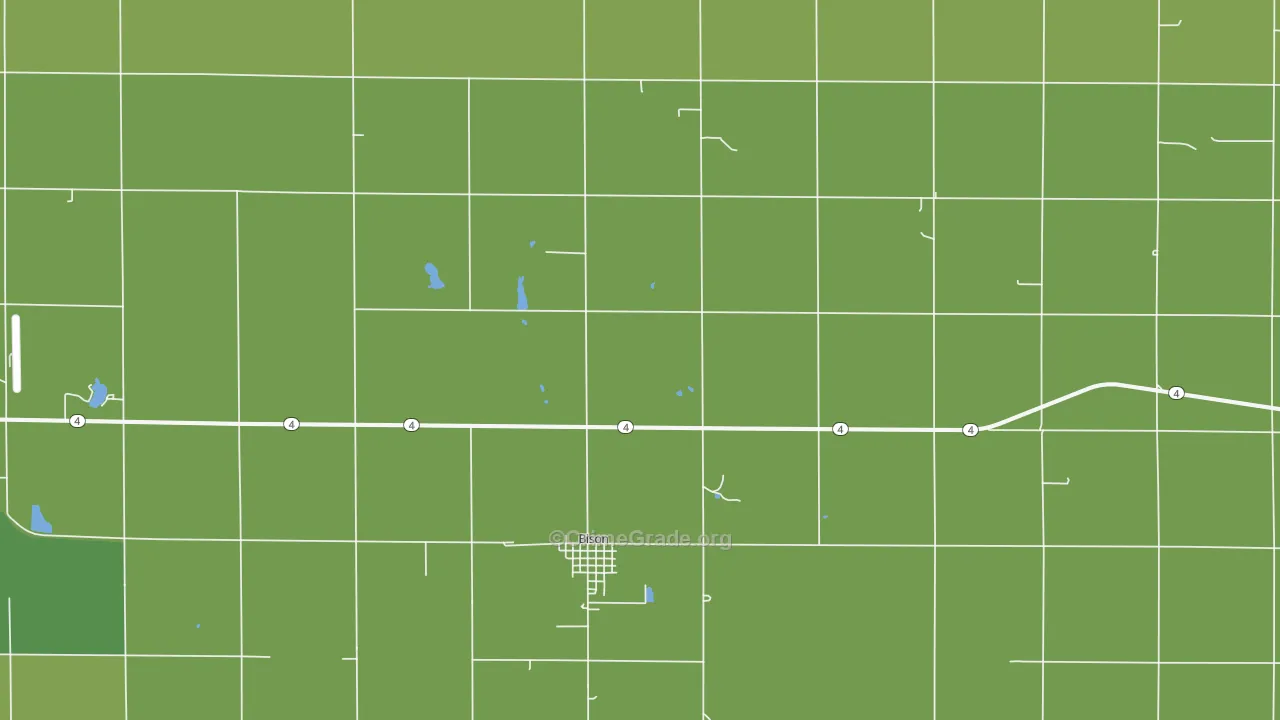 67520, KS Map of Vehicle Theft Rates