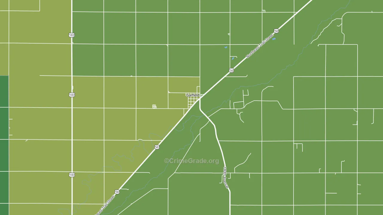 67529, KS Map of Vehicle Theft Rates