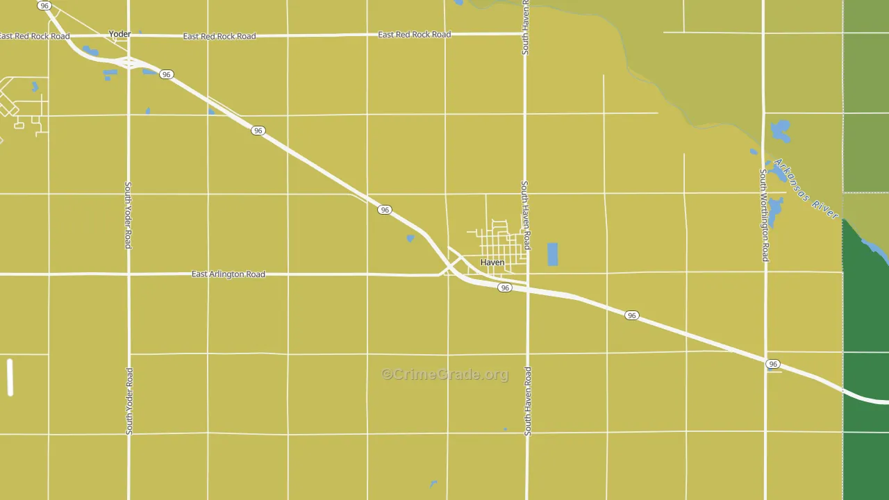 67543, KS Map of Vehicle Theft Rates