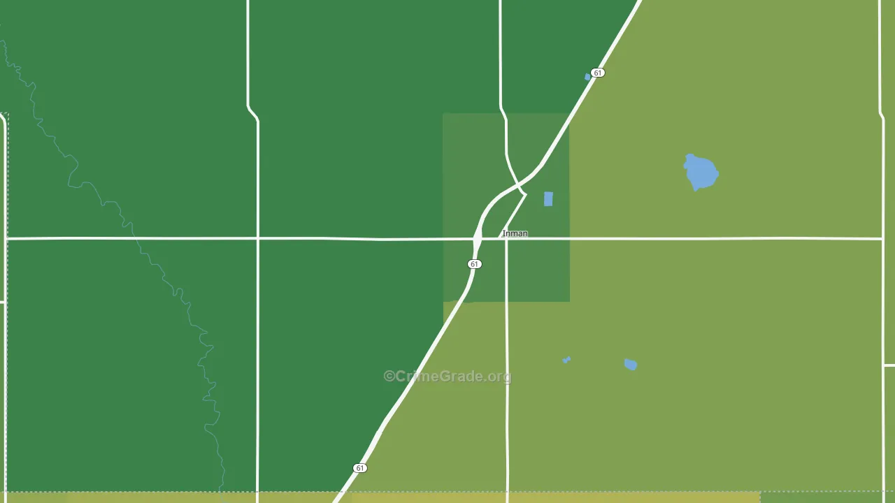 67546, KS Map of Vehicle Theft Rates