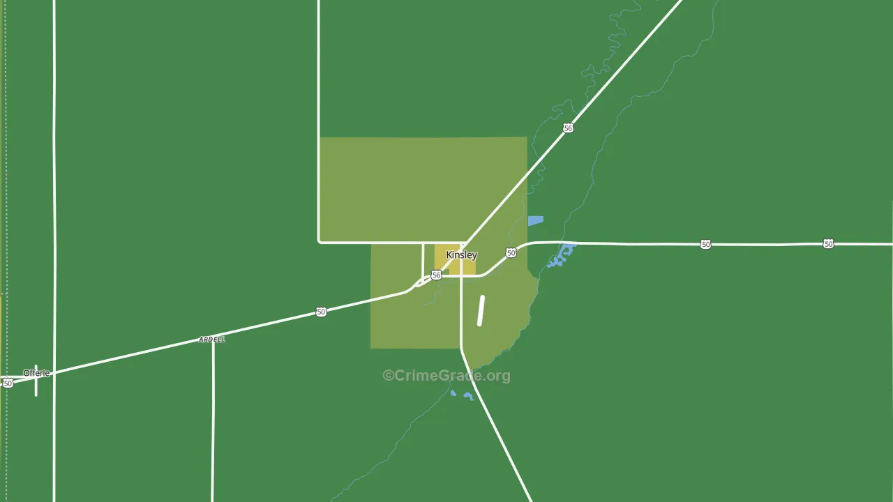67547, KS Map of Vehicle Theft Rates