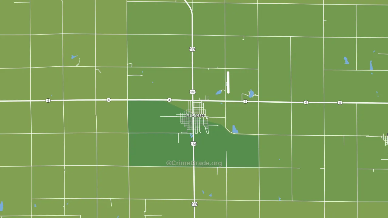 67548, KS Map of Vehicle Theft Rates