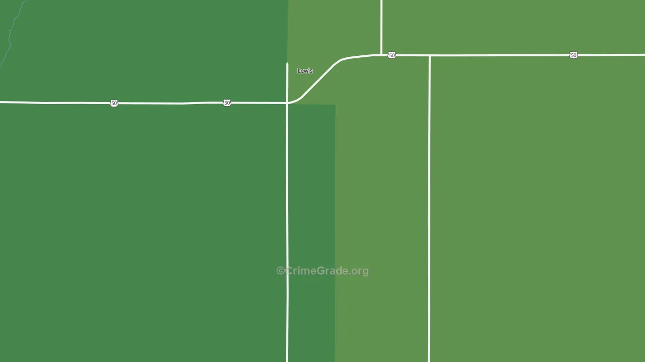 67552, KS Map of Vehicle Theft Rates