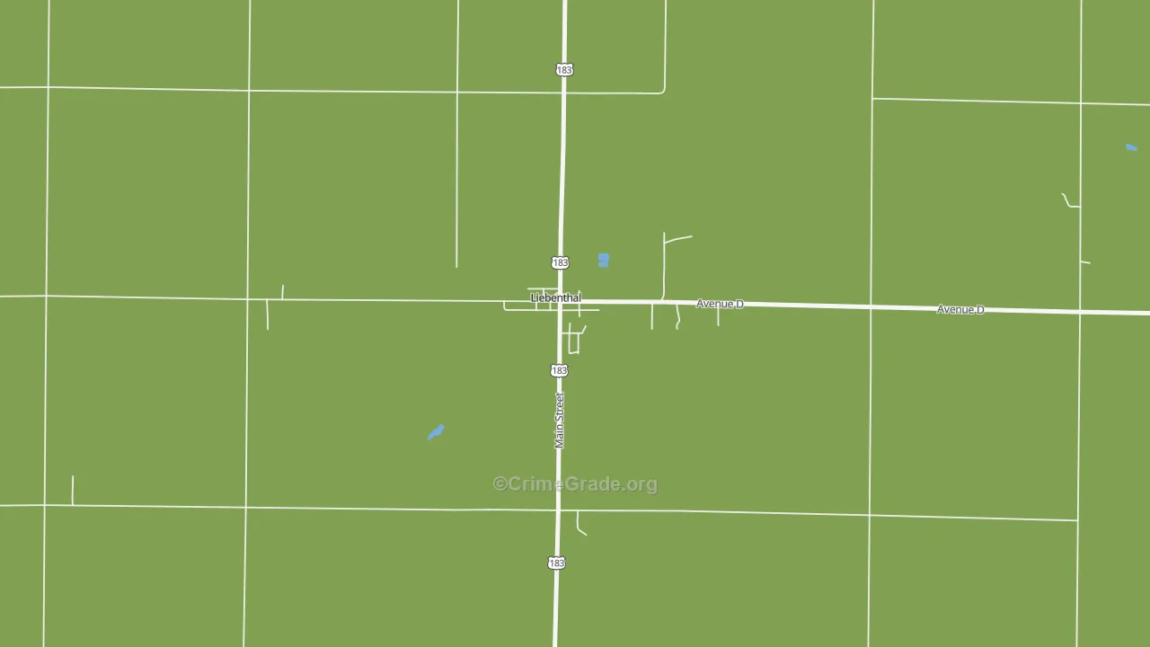 67553, KS Map of Vehicle Theft Rates