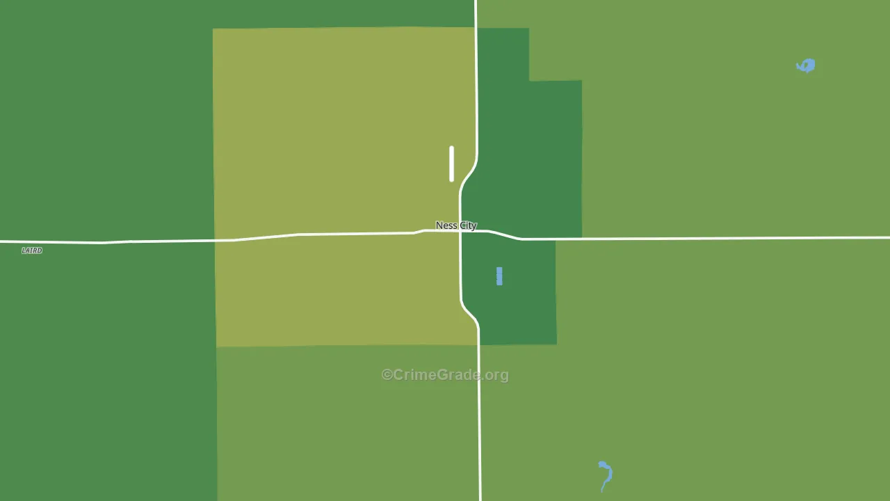 67560, KS Map of Vehicle Theft Rates
