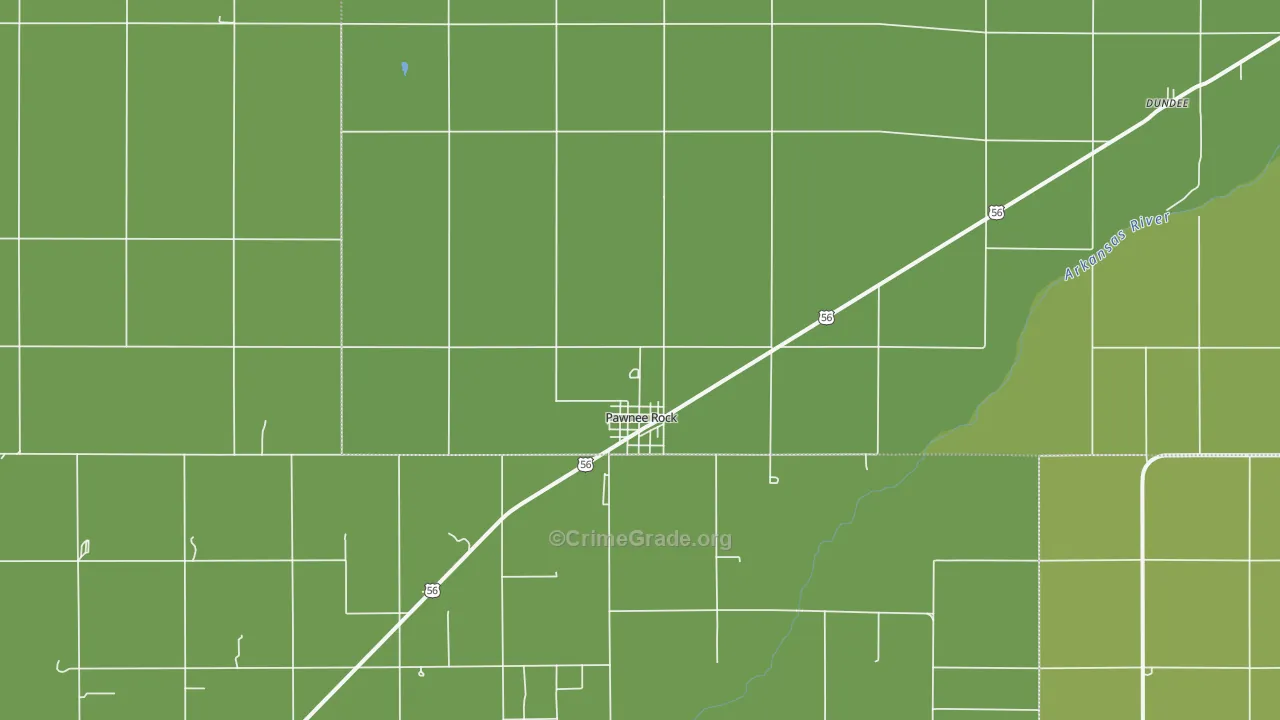 67567, KS Map of Vehicle Theft Rates