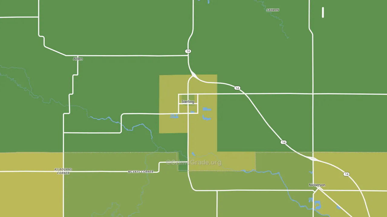 67579, KS Map of Vehicle Theft Rates