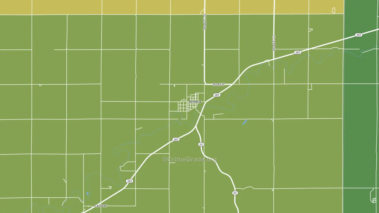 67622, KS Map of Vehicle Theft Rates
