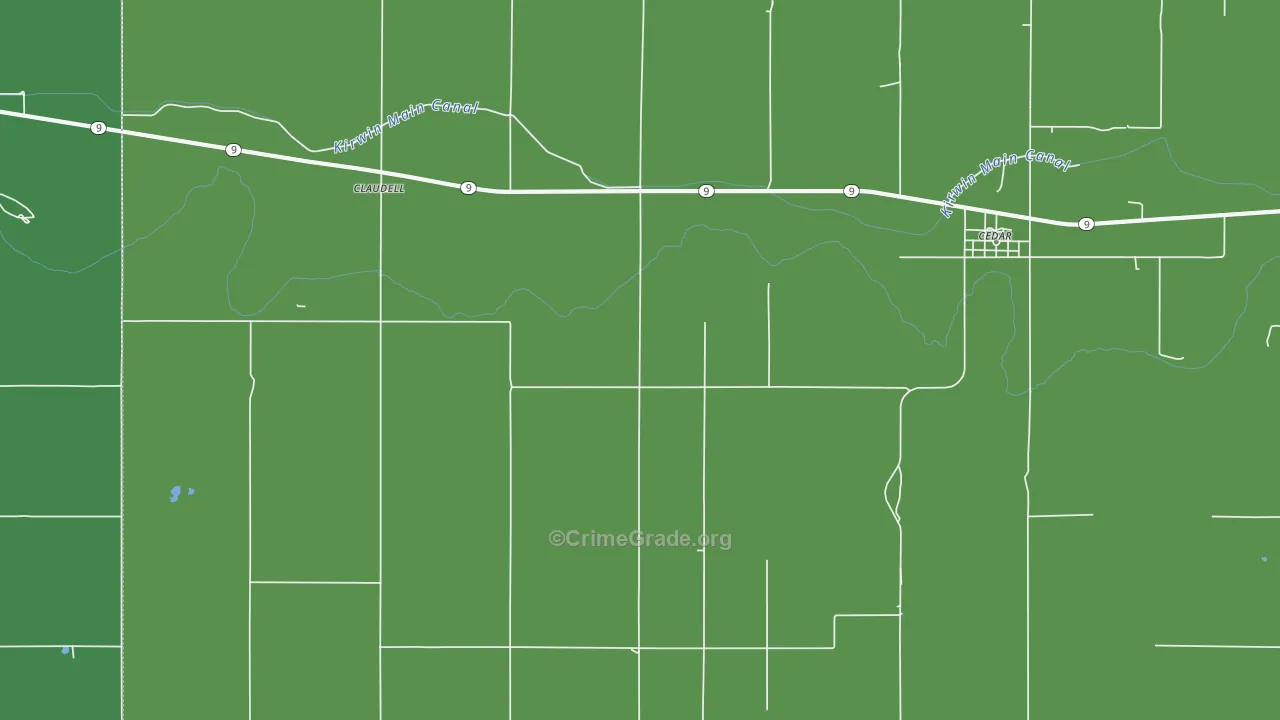 67628, KS Map of Vehicle Theft Rates