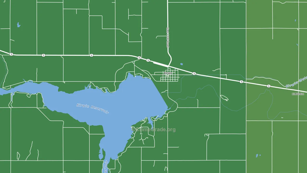 67644, KS Map of Vehicle Theft Rates