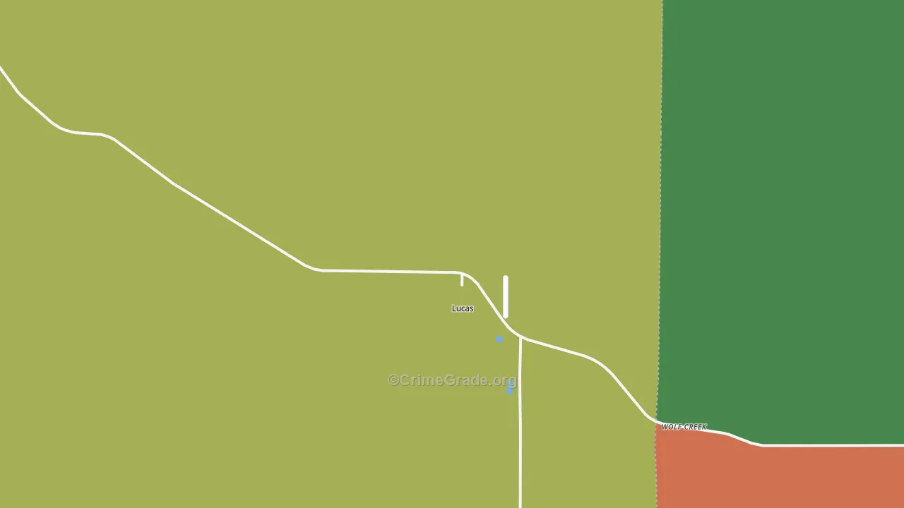 67648, KS Map of Vehicle Theft Rates