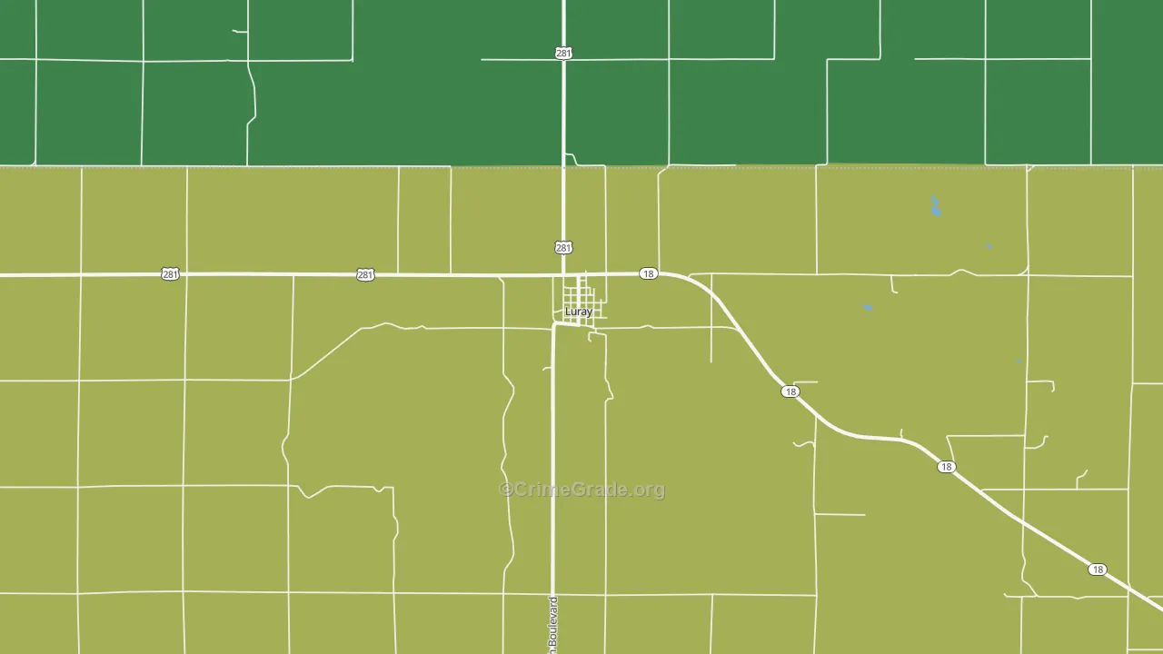 67649, KS Map of Vehicle Theft Rates