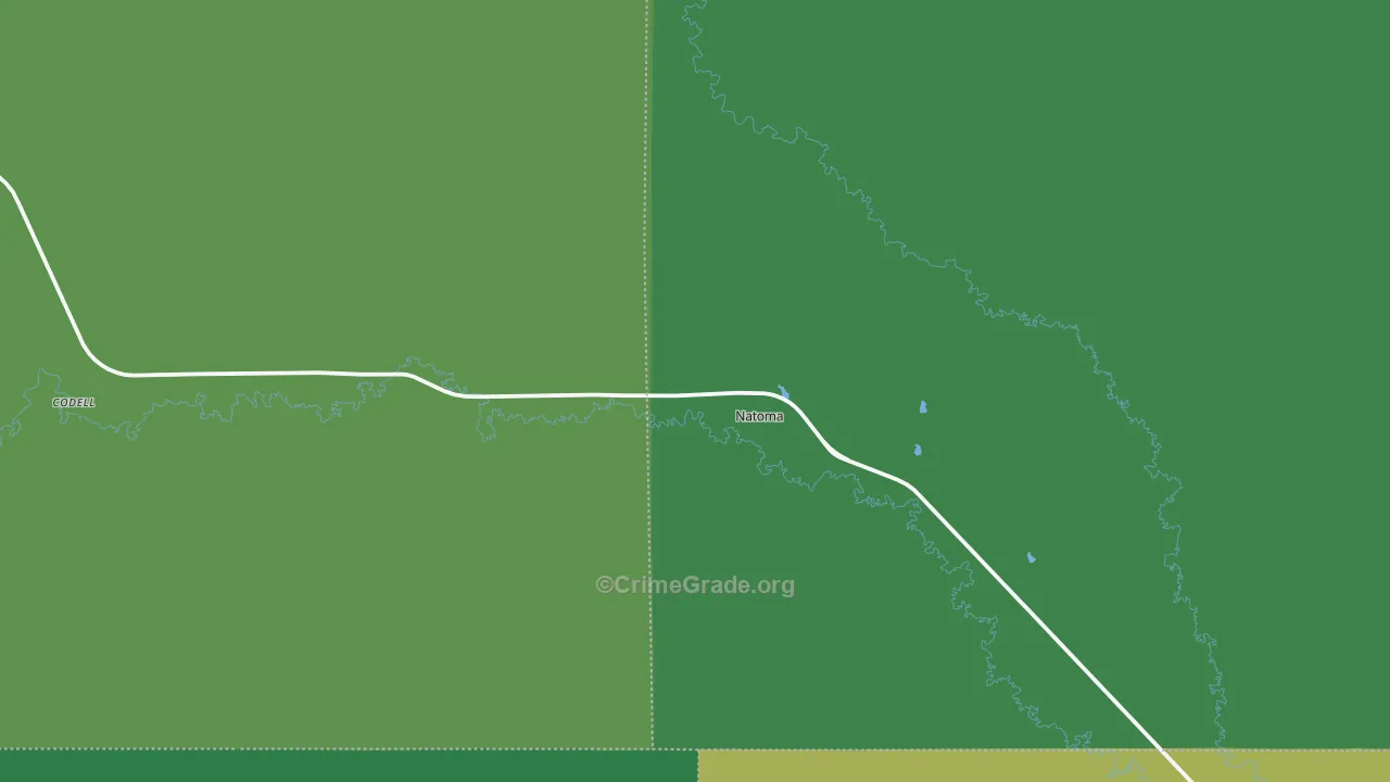 67651, KS Map of Vehicle Theft Rates