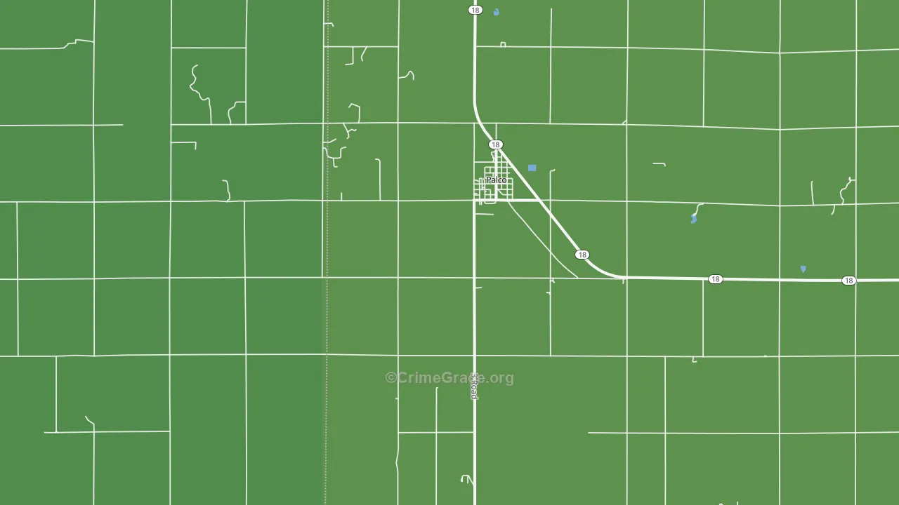 67657, KS Map of Vehicle Theft Rates