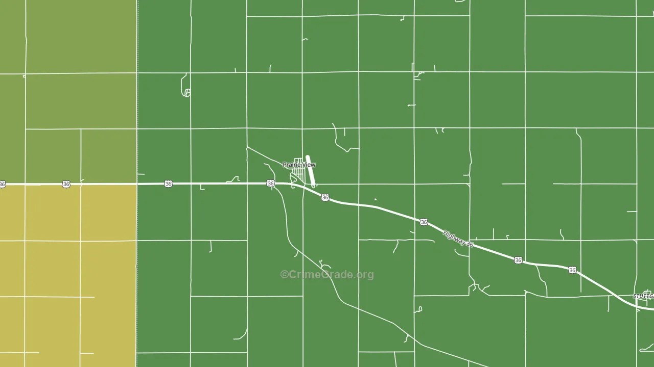 67664, KS Map of Vehicle Theft Rates